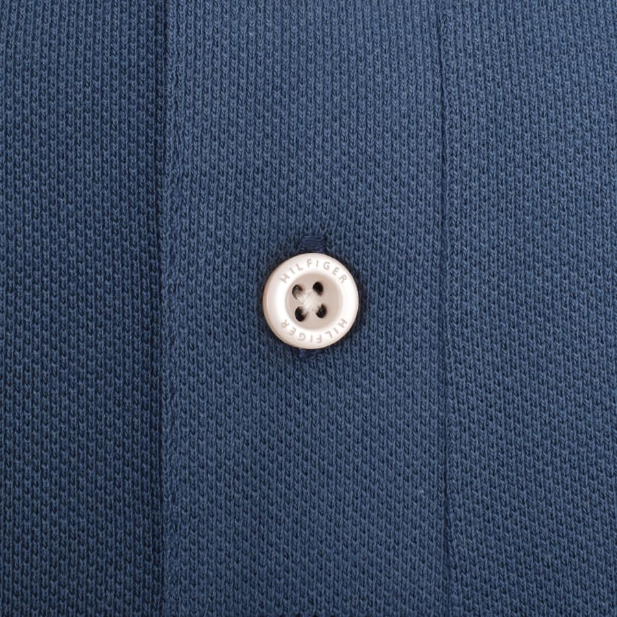 Tommy Hilfiger Tipped Slim Fit Polo T Shirt Blue